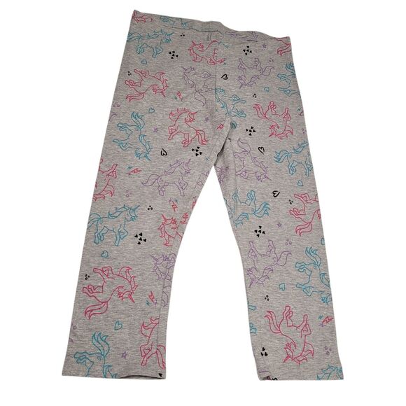 Member's Mark Girls  My Favorite Capri Leggings Gray Unicorns Size 10/12 - Picture 1 of 7